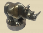 Носорог в стиле ретро